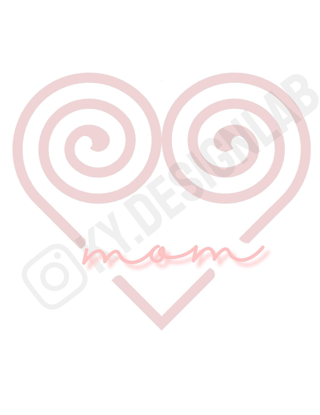 Hmong Heart Digital for DIY Projects