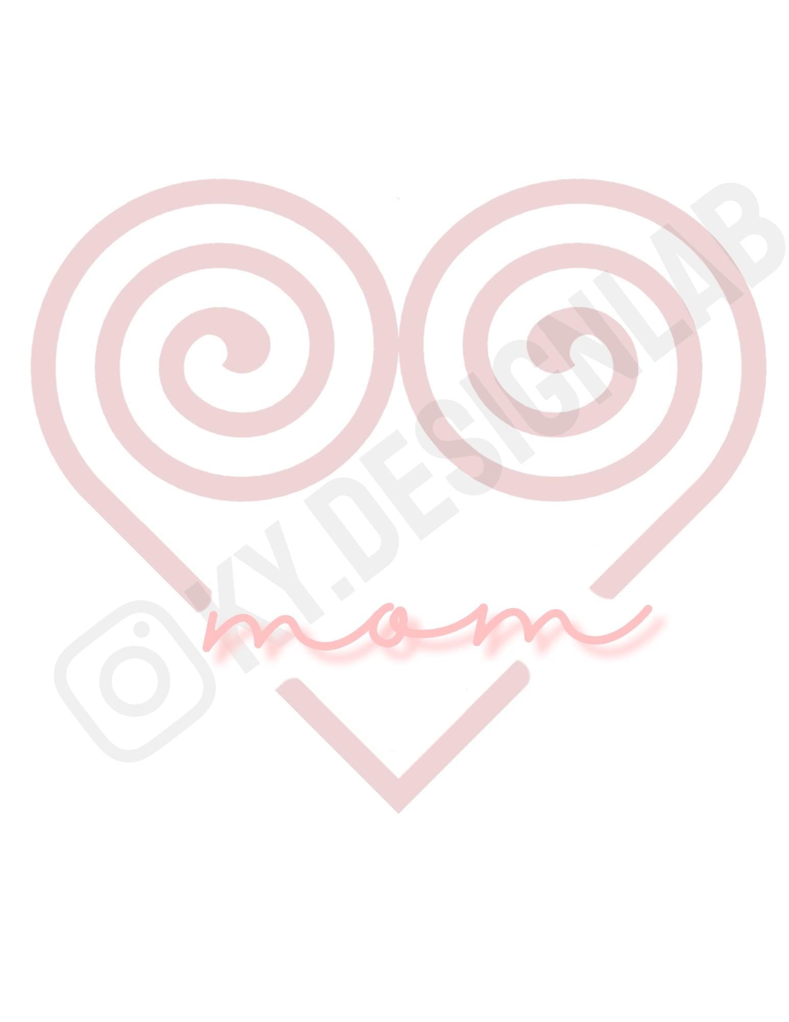 Hmong Heart Digital for DIY Projects